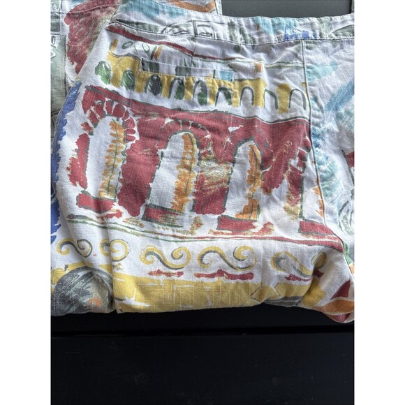 Chicos Womens Size 3 Pants Cropped Venice Theme Design GUC - Picture 10 of 11